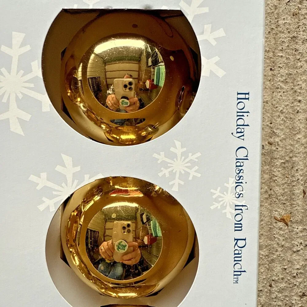 Lot Of 44 Rauch Holiday Time Shiny Glass Ball Christmas Ornament Made in USA - Picture 3 of 11